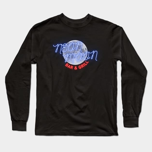 Neon Moon Bar and Grill Long Sleeve T-Shirt by Crossbar Apparel